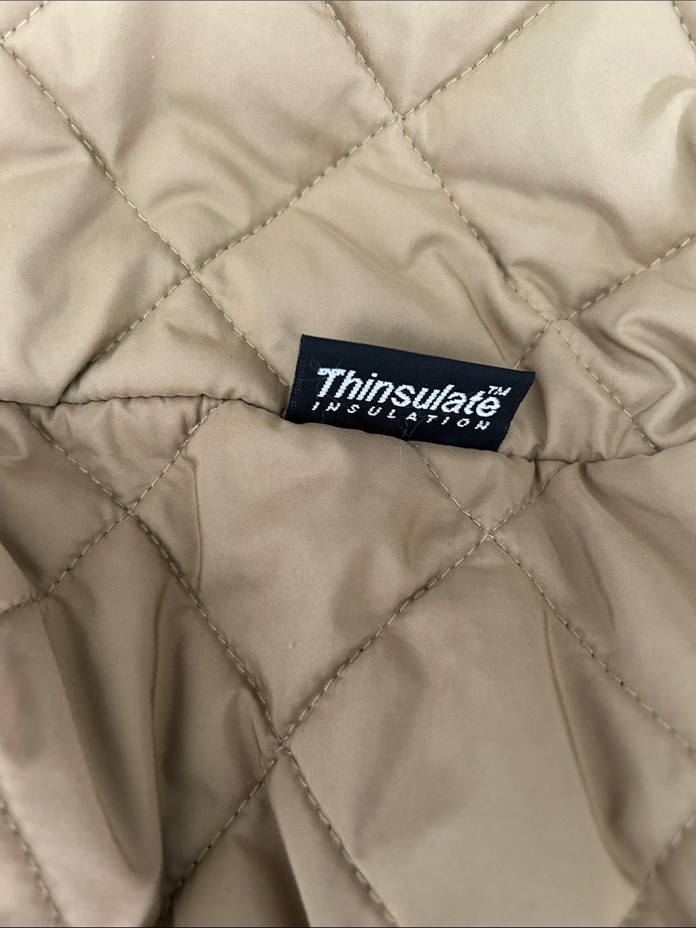 L.L. Bean Vintage Men's Beige Barn Coat with Brown Corduroy Collar/Cuffs - Picture 10 of 16